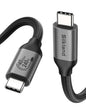 Silkland USB 4 Cable for Thunderbolt 4 Cable 4FT, 40Gbps Data Sync, 8K/6K@60Hz, 240W Charging, [USB-IF Certified] USB C to USB C Thunderbolt Cable, Compatible for MacBook, SSD, Docking, iPhone 16,eGPU