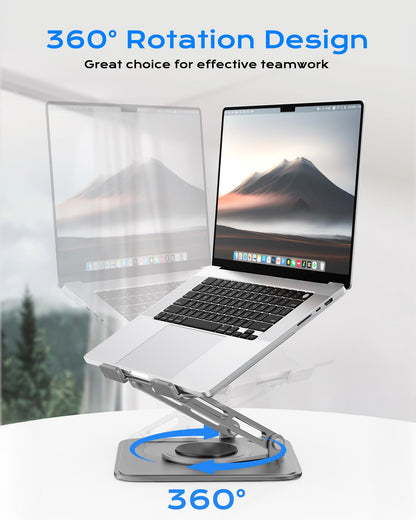 LOXP Adjustable Laptop Stand for Desk with 360 Base