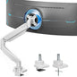 Heavy Duty Single Monitor Mount for 13"-49" Curved Screens with USB, Black