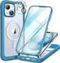 Miracase for iPhone 16 Case 6.1'', [Bubble Free] Full-Body Bumper Phone case with Built-in Full Glass Screen &Camera Control,No Gap,Compatible with MagSafe,Drop Proof 16 Cover