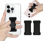 Finger Strap Phone Holder - Ultra Thin Anti-Slip Universal Cell Phone Grips Band Holder for Back of Phone -2Pack(Black)