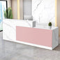 Reception Desk with Counter Modern Checkout Counter with Lockable Drawer Keyboard Tray Receptionist Desk for Office Salon Reception Table P Right 63inch/160cm