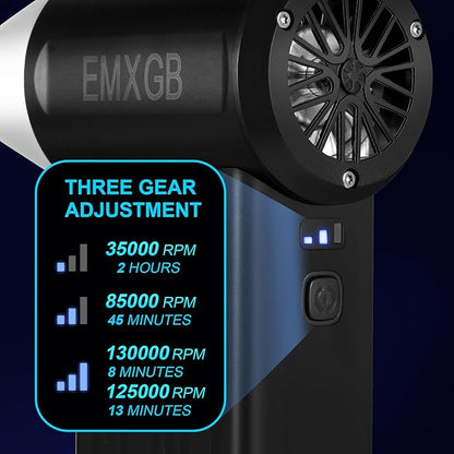 Compressed-Air-Dust Collector-Mini Portable- Turbo Fan- 130000RPM Electric Duster-Cleaning kit- No Canned- Replace Compressed air can- Car Dryer air Blower- Pc dusters forCleaning