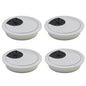 BOPOREAE Desk Grommet 1-3/8" (35 mm), Desk Cord Hole Cover, Cable Grommet ABS Plastic, Desk Hole Grommet for Office and Home Table Cable, Detachable Cable Cord Organizer (Light Grey 8 Pcs)