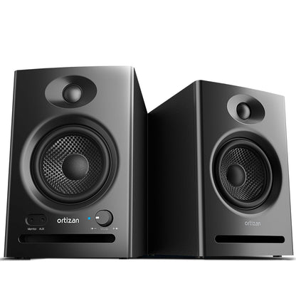 Ortizan C7 Powered Studio Monitors Pair with Bluetooth 5.3, Black