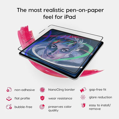 Astropad Rock Paper Pencil v2.0 – Paper Screen Protector for iPad Pro 11 inch (M4, 2024) + Apple Pencil Tips Replacement 2 Pack – Apple Pencil 1st and 2nd Gen