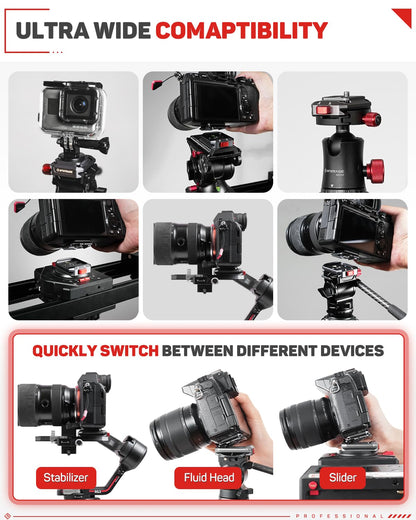 IFOOTAGE Q38-PL Quick Release Plate Camera QR Adapter