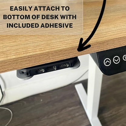 Chatelet Under Desk Phone Holder with Adhesive – Hidden Smartphone Mount for Office or Home Desk – Stick-On Organizer for Focus & Productivity – Fits Most Phones (Tan)
