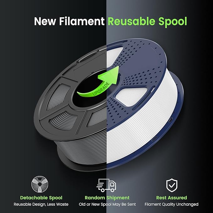 SUNLU PETG Glow in Dark Filament,1kg(White, Glow Green)