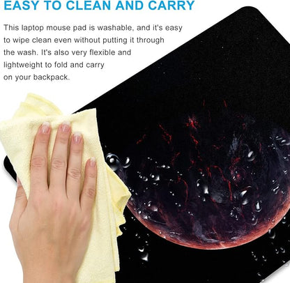 Sci-fi Galaxy Planet Mouse Pad Personalized Design Laptop Computer Non-Slip Rubber Mousepad 9.5x7.9 Inch
