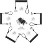 Keyed Alike 5Pack Security Hardware Cable Lock Kit,Retractable Cable Lock Portable Keyed Laptop Lock 5Keys 6.2Ft for Monitors, Laptops, MacBooks, Tablets, iPad,Mac mini,