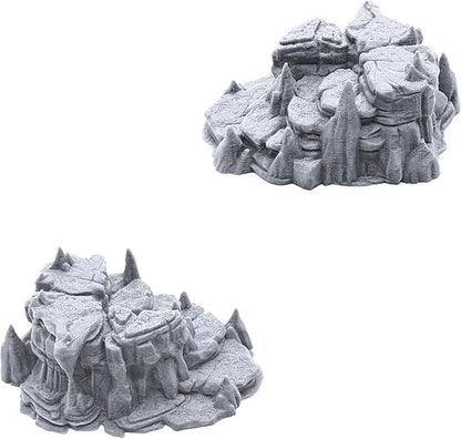 EnderToys Raised Caverns by Printable Scenery, 3D Printed Tabletop RPG Scenery and Wargame Terrain 28mm Miniatures