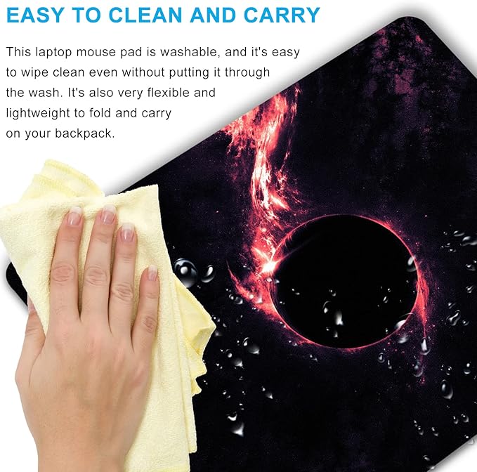 Sci-Fi Galaxy Mouse Pad Personalized Planet Design Computer Laptop Non-Slip Rubber Mousepad 9.5x7.9 Inch