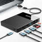 2TB Docking Station External Hard Drive Storage, USB-C Hub + HDD 7-in-1, USB 3.0, SD/TF Card, HDD for Windows, Mac, Android, TV, Phone, Laptop, Desktop, PC