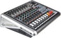 Mixers Audio 8 Channel Mixer Power Mixer Amplifier 2 * 300 Watt Output Dj Mixer Board with 16 Kinds of DSP Reverb Sound Mixers for Speakers