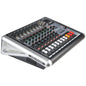 Mixers Audio 8 Channel Mixer Power Mixer Amplifier 2 * 300 Watt Output Dj Mixer Board with 16 Kinds of DSP Reverb Sound Mixers for Speakers