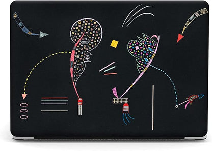 Compatible with MacBook Pro 13 inch Art Case Skin, 2022, 2021, 2020-2016 Release A2289/A2251/A2338 M1 Slim Frosted Hard Shell with Keyboard Cover & Screen Protector (Two Sides by Wassily Kandinsky)