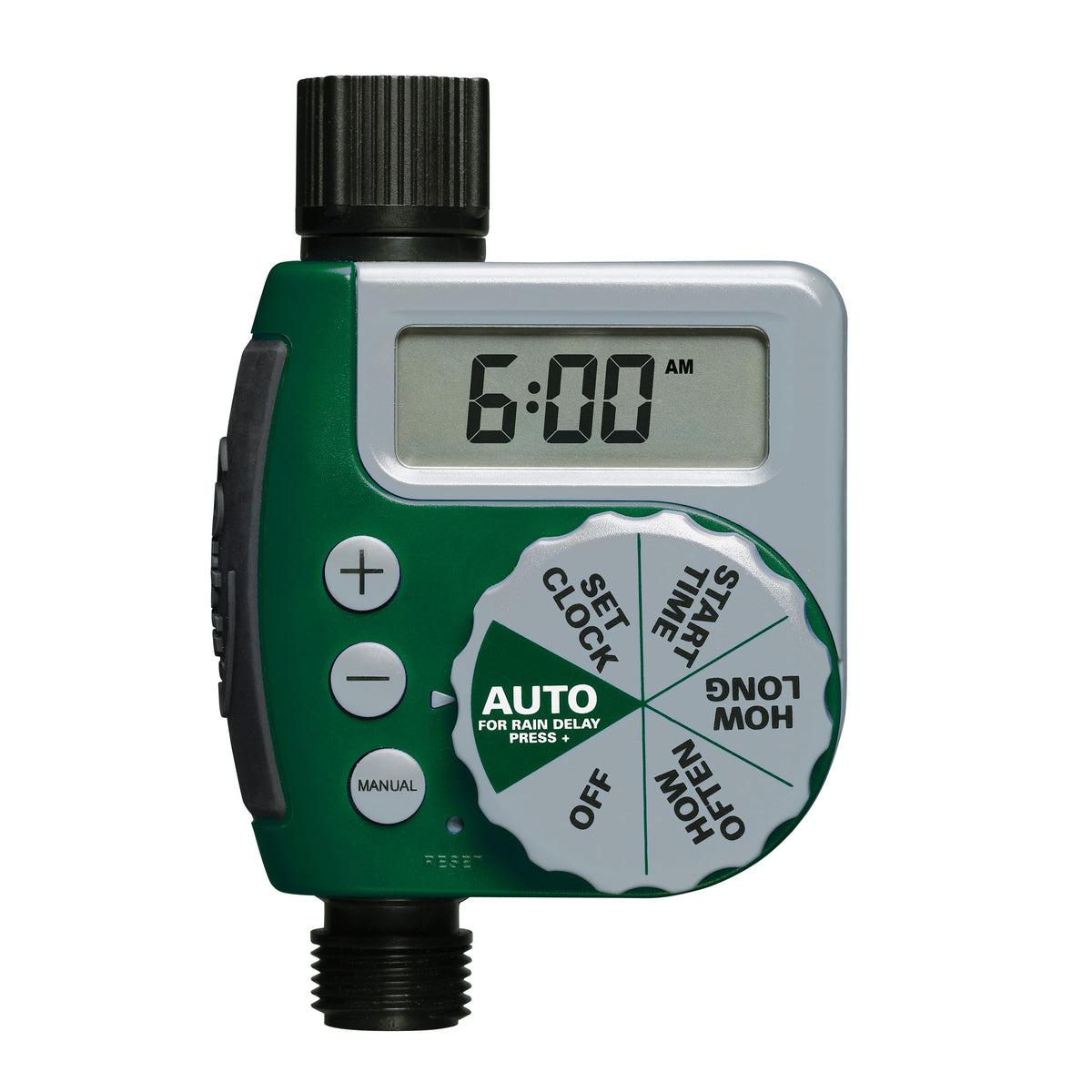 Orbit Programmable Digital Hose Watering Timer - 3 Outlet - Battery Powered - with LCD Screen - Built-in Rain Delay - Water-Resistant - 56082