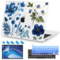 Teryeefi for MacBook Pro 13 inch Case M2 M1 2022 2020 2019-2016 Model A2338 A2289 A2251 A2159 A1989 A1706 with Touch Bar, Hard Shell Case & Keyboard Cover & Screen Protector, Green Leaf