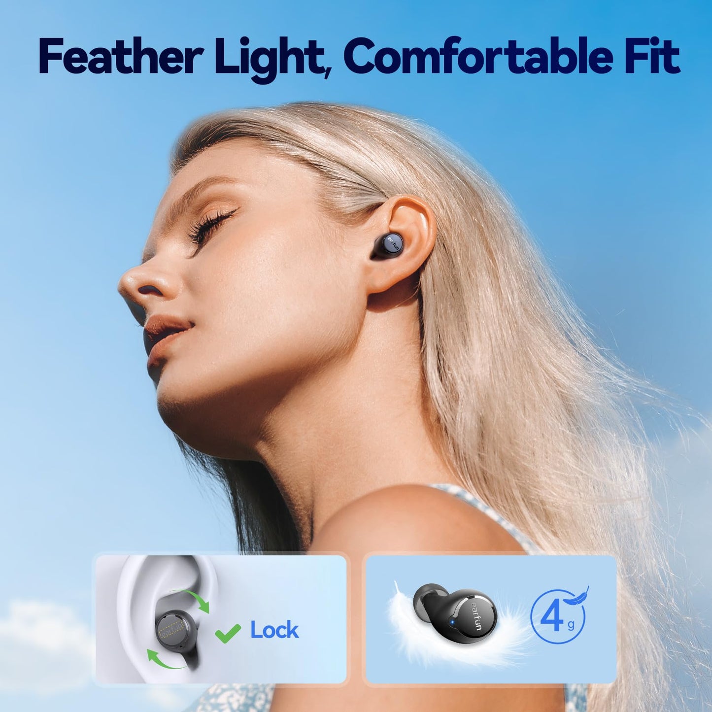 EarFun Free 2S Wireless Earbuds, Bluetooth Earbuds with Deep Bass