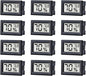 12 Pack Pgzsy Mini Small Digital Electronic Temperature Humidity Meters Gauge Indoor Thermometer Hygrometer LCD Display Fahrenheit (℉) for Humidors, Greenhouse, Garden