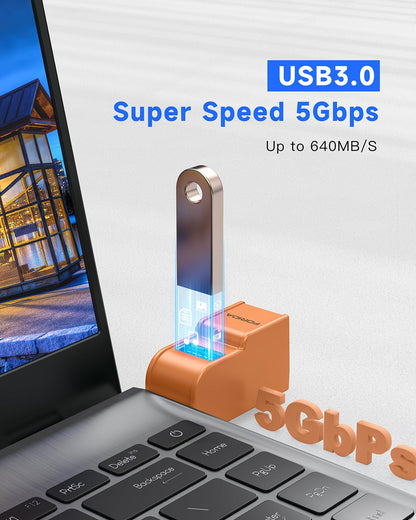 FORIDA 3 Ports USB 3.0 hub, USB Splitter to 2 USB 2.0 Out &1 USB-3.0 Port