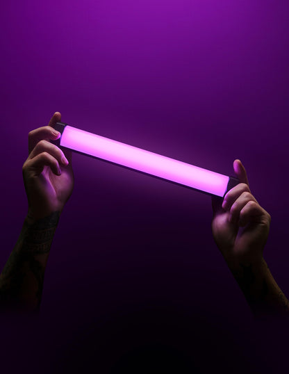 Lume Cube RGB Tube Light Mini for Photo & Video | RGBWW Full Color Tube Light | Bluetooth App Controlled | Millions of Colors | Aluminum Durable Design | 97+ CRI