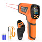 Infrared Thermometer Temperature Gun, -40℉-3632℉, High Temp Thermometer with Thermocouple Probe, Non-Contact 50:1 Pyrometer Dual Laser Thermometer Gun for Engine, Kiln, Forging, Industrial