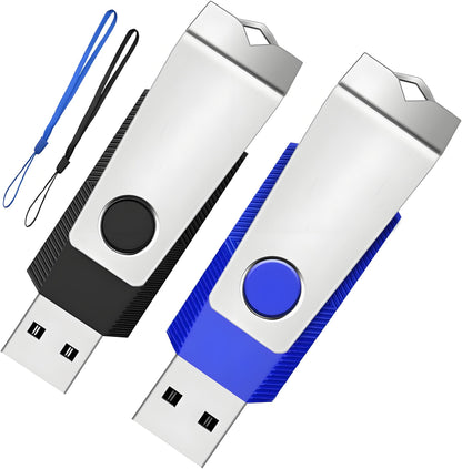 4GB Flash Drive 2 Pack, Wooolken USB 2.0 Thumb Drives Memory Stick