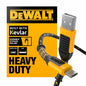 DEWALT Heavy Duty USB to Micro-USB Cable, Jobsite Micro USB, 6 ft (Black)