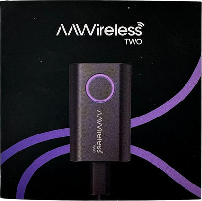 AAWireless Two - Android Auto Wireless Adapter - Convert Factory Wired Android Auto to Wireless - Multifunctional Button - Easy Plug and Play Setup - Seamlessly Connect Via Bluetooth - Made in Europe