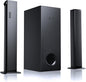 Sound Bar for Smart TV 2.1CH 190W Peak Power Soundbar with Subwoofer Detachable 2-in-1 BT 5.4 Surround Sound System 12L Deep Bass for PC Game with HD-ARC/Opt/USB/AUX Home Theater