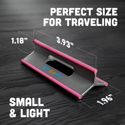 Steepy Portable Laptop Stand for Desk – Adjustable Height, & Portable Laptop Holder – Ergonomic Computer Stand for Cooling & Comfort – Slip-Proof, Sturdy Design – Universal Fit for 13-17 Inch Devices