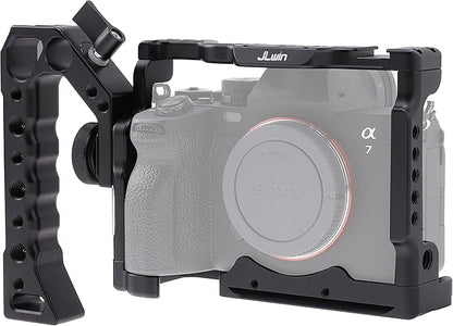 A7 IV Cage Support, Hersmay Camera Cage with Top Handle for Sony A7 IV / A7S III Full Frame mirrorless Camera