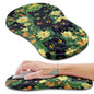 Hokafenle Ergonomic Mouse Pad Wrist Support, Wrist Rest Mousepad for Carpal Tunnel Pain Relief with Integrated Memory Foam Slope Massage Bulge (11.8x7.9 inch,Cute Floral