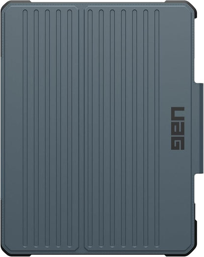 URBAN ARMOR GEAR UAG Designed for iPad Air 13" Case (1st/2nd Gen 2024-2025) M3 A3268 A3269 - Rugged Multi-Angle Viewing Folio Cover with Pencil Holder & Adjustable Stand, Metropolis SE Cloud Blue
