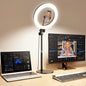 8 inch Desk Ring Light with Stand for for Video Conference,Adjustable Zoom Lighting for Computer, Circle Light for Video Recording, Video Calls, Online Class, Live Streaming, Podcast