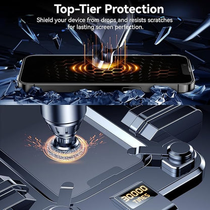 Esanik for iPhone 16e/14/13Pro/13 Matte Glass Screen Protector [Auto-alignment] Anti-Glare & Anti-Fingerprint,Anti-Reflection,Bubble Free, Smooth as Silk, 2 Pack 9H Glass Screen Cover