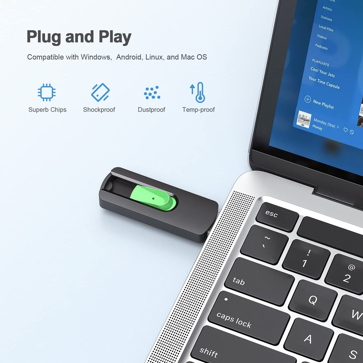 Aiibe 256GB USB 3.0 Flash Drive USB Drive Thumb Drive 256GB USB Flash Drive Memory Stick Jump Drive for Laptop