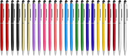 24 Pack Stylus Pens for Touch Screens innhom Stylus Pen for ipad iPhone Tablets Samsung and Black Ink Ballpoint Pens-2 in 1 Stylists Pens