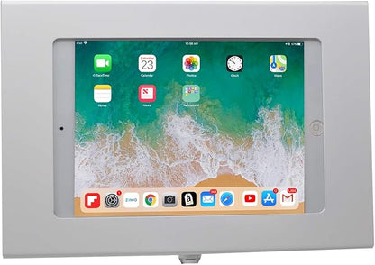 TABcare Locking Security Metal Case for iPad Mini Used as Kiosk, POS, Store, Show Display (White, iPad Mini 4/5)