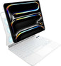 nimin Keyboard Case for iPad Pro 13 inch 2024 (M4), Multi-Touch Trackpad, Magnetic Attach, 7-Color Backlight, Auto Sleep/Wake, Snow White