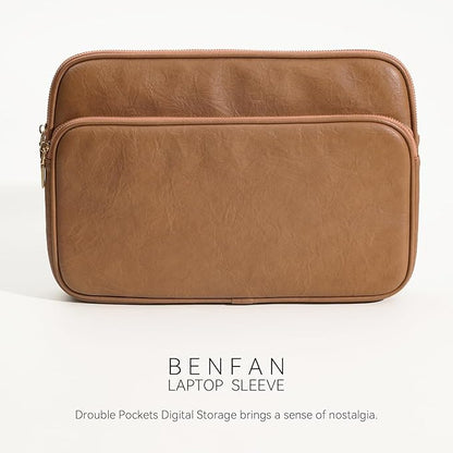 Laptop Sleeve Bag 15 Inch Compatible with MacBook Air 15, MacBook Pro 15 A1990 A1707, Surface Laptop 15, New Dell XPS 15 Color Brown