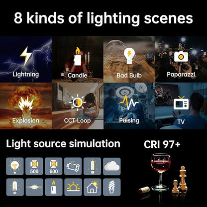 GVM SD80D 80W LED Video Light Kit with Softbox, Bowens Mount, CRI97+, 2700K-7500K Color Temperature, APP Control, and Tripod Stand for Video and Wedding Shooting