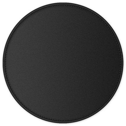 ITNRSIIET Round Mouse Pad with Stitched Edge Premium-Textured Waterproof Non-Slip Rubber Base Desktop Protection Mat Diameter 8.7 inches, Rose Gold Marbling