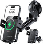 MOKPR Wireless Car Charger, 15W Auto Clamping Car Charger Dash Windshield Air Vent Phone Holder Compatible with iPhone 16 15 14/13/13 Pro/12 pro/12/11/X/8, Samsung S24/S23/S22