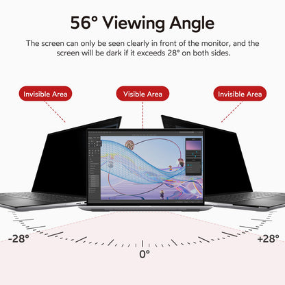 bersem 2 Pack 14 Inch Laptop Privacy Screen for 16:9 Ratio Computer Monitor