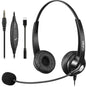 Callez 3.5mm Jack Cell Phone Headset with Microphone Noise Cancelling