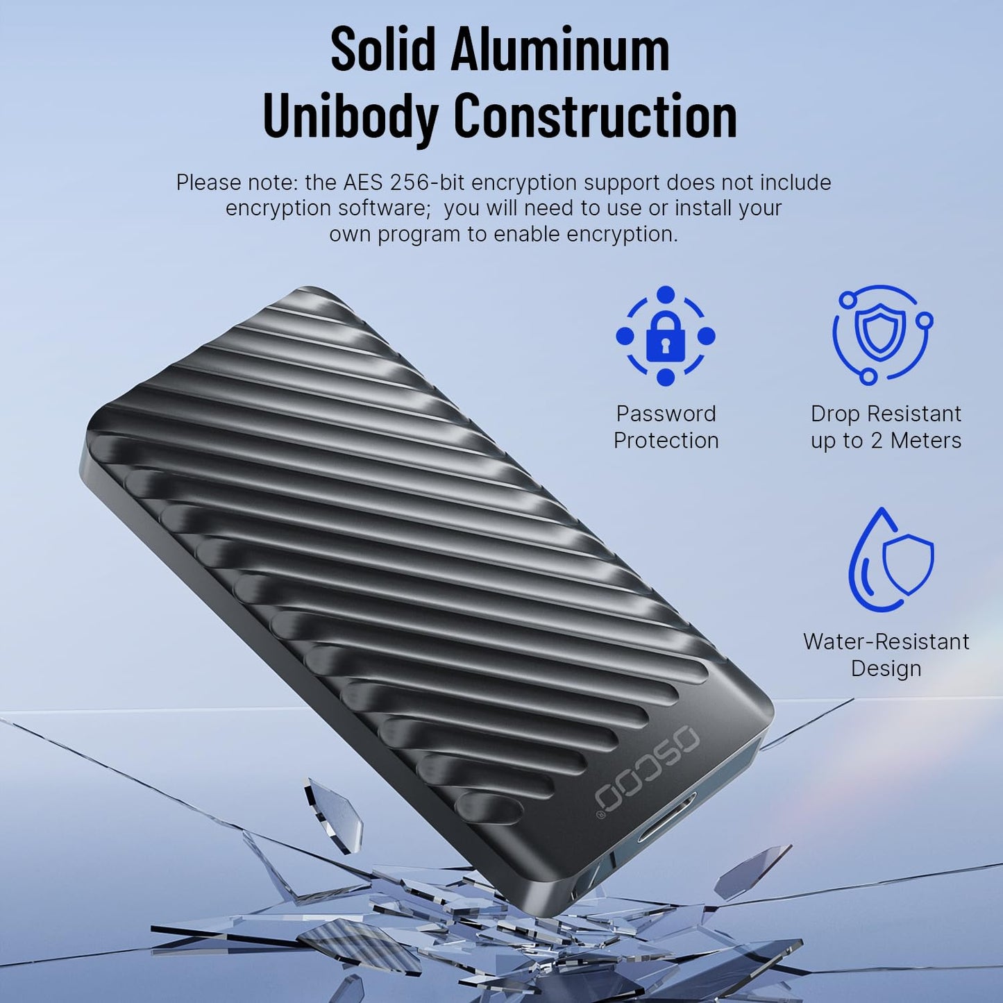 512GB External Hard Drive, Up to 2100MB/s, USB 3.2 Gen 2 Portable SSD, External Solid State Drive for Mac, Windows PC, Laptops, Gaming, iPhone — Ideal for File Backup, Content Creators & Videographers