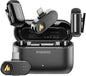 MAONO WAVE T1 Mini Wireless Lavalier Microphone for iPhone Android Tablet PC with Noise Cancellation, AI Voice Filter, 30H Used with Charging Case, USB-C/Lightning Plug for Video Recording Vlog TikTok